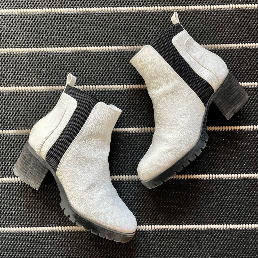 MIA | White & Black Platform Boots